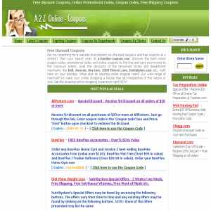 Free Discount Coupons & Coupon Codes, Free Shipping coupons