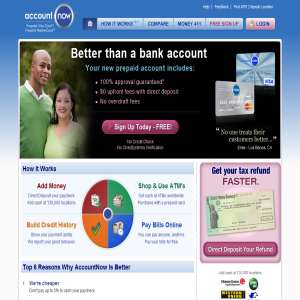 AccountNow Prepaid Credit Card