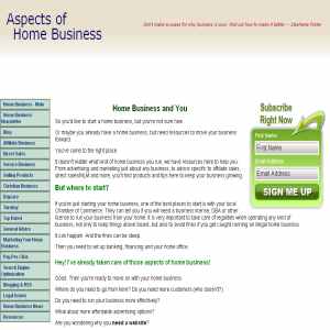 Aspects of Home Business