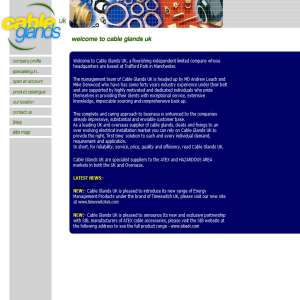 Cable Glands UK Ltd - Specialists in Glands, Joints & Fixings
