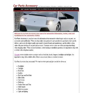 Car Parts Accessory