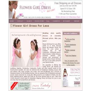 flower girl dress for less