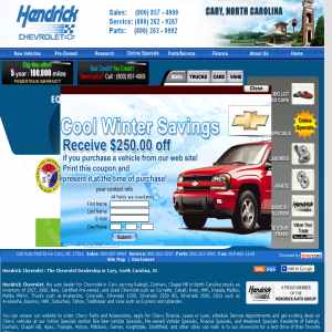 North Carolina Hendrick Chevrolet Automotive sales