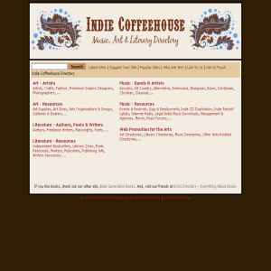 Indie Coffeehouse Music & Arts Directory