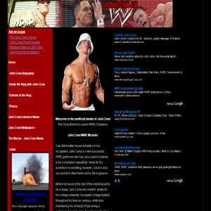 John Cena, WWE Music Star.  Fan site
