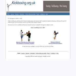 Kickboxing Thai Boxing courses - London