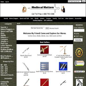 Medieval Matters: Swords, Knives, Helmets, Statues