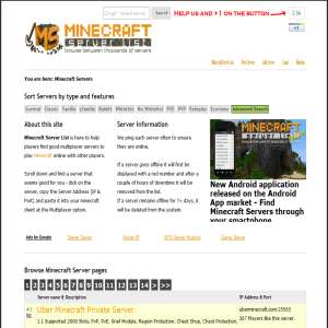 Minecraft Server List