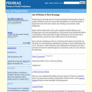 Phobiaq | Phobia Information