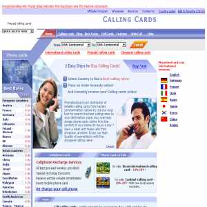 Prepaid international calling cards
