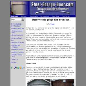Replacing an old garage door with an roll-up door