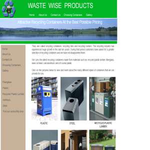 Recycling Bins - Waste Wise Products