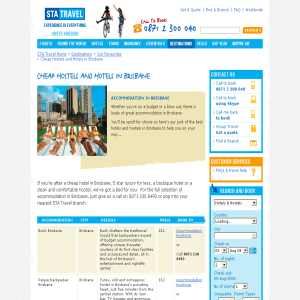 Cheap Hotels & Hostels - Brisbane Accommodation