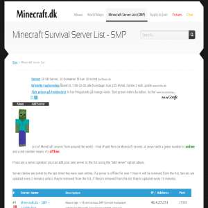 Minecraft Server List - Find a good minecraft survival server