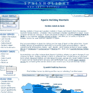 Holiday rentals Spain