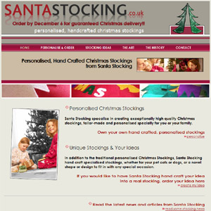 Santa Stocking personalise Christmas Stockings