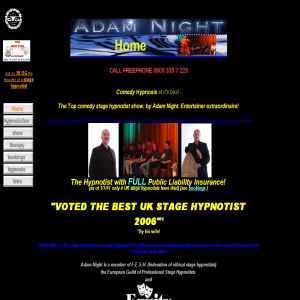 Adam Nights comedy stage hypnotists and hypnosis show