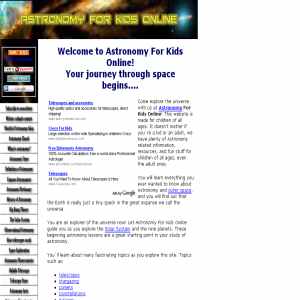 Astronomy for kids online