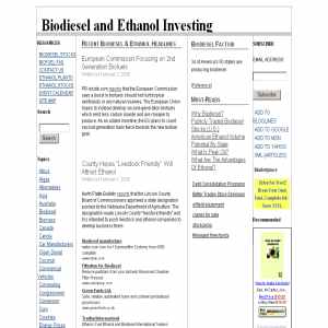 Biodiesel & Ethanol Investing