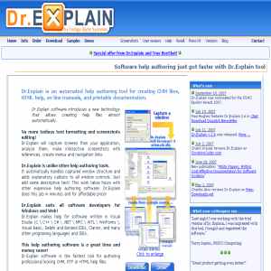 Dr.Explain - Software help authoring tools