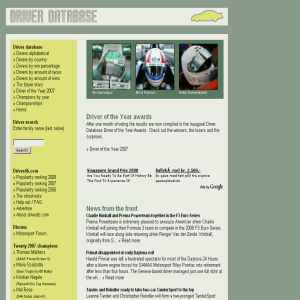 Motorsport Driver Database