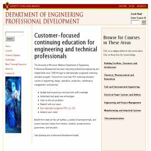 Engineering Professional Development - University of Wisconsin - Madison