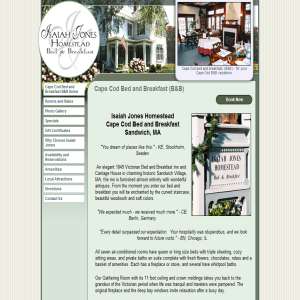 Cape Cod bed and breakfast lodging