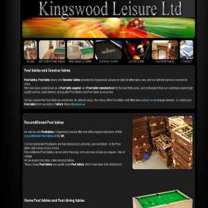 Pool tables - Kingswood leisure