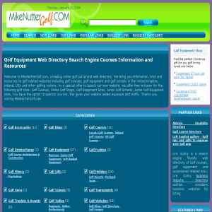 MikeNutterGolf | Golf Equipment Web Directory