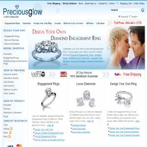 Preciousglow.com - online jewelry stores
