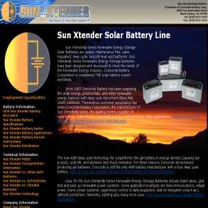 Solar Batteries - Sunxtender.com