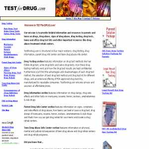 Teenager drug testing kits