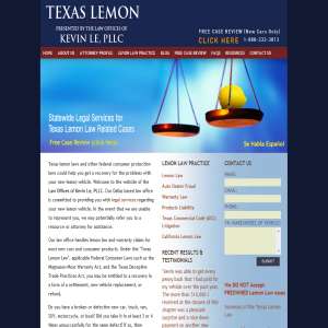 Texas Lemon Law - Law Offices of Kevin Le, PLLC