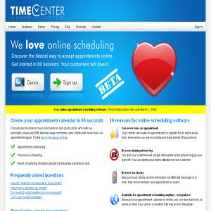 TimeCenter Online Scheduling Software
