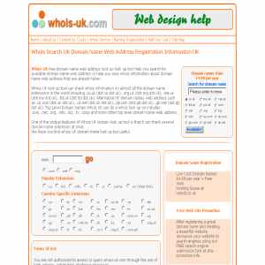 Domain Name Whois Search