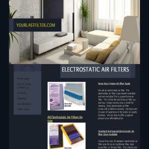 Electrostatic Air Filter - your last filter