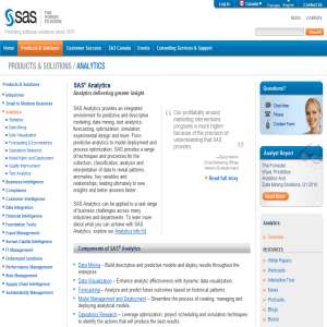 SAS - Analytics Software & Solutions